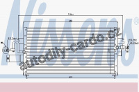 Chladič klimatizace NISSENS 94023