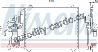 Chladič klimatizace NISSENS 94143