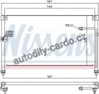 Chladič klimatizace NISSENS 94294