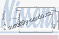 Chladič klimatizace NISSENS 94348