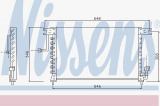 Chladič klimatizace NISSENS 94348