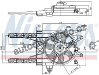 Ventilátor chladiče NISSENS 85013