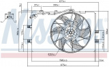 Ventilátor chladiče NISSENS 85079