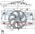 Ventilátor chladiče NISSENS 85107