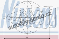 Ventilátor chladiče NISSENS 85136