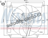 Ventilátor chladiče NISSENS 85143