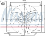 Ventilátor chladiče NISSENS 85143