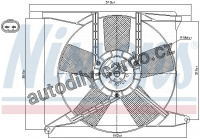 Ventilátor chladiče NISSENS 85155