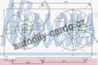 Ventilátor chladiče NISSENS 85236