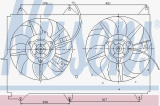 Ventilátor chladiče NISSENS 85236