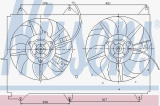 Ventilátor chladiče NISSENS 85236