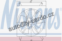 Ventilátor chladiče NISSENS 85305