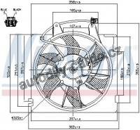 Ventilátor chladiče NISSENS 85338