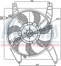 Ventilátor chladiče NISSENS 85363