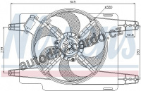 Ventilátor chladiče NISSENS 85376