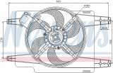 Ventilátor chladiče NISSENS 85376