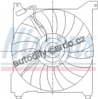 Ventilátor chladiče NISSENS 85411