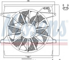 Ventilátor chladiče NISSENS 85452