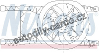 Ventilátor chladiče NISSENS 85484