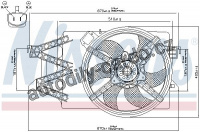 Ventilátor chladiče NISSENS 85488