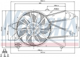 Ventilátor chladiče NISSENS 85505