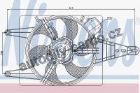 Ventilátor chladiče NISSENS 85507