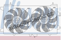 Ventilátor chladiče NISSENS 85566