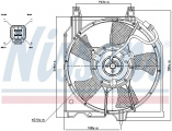 Ventilátor chladiče klimatizace NISSENS 85282