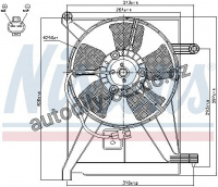 Ventilátor chladiče klimatizace NISSENS 85351