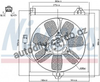 Ventilátor chladiče klimatizace NISSENS 85534