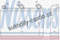 Výměník tepla NISSENS 70507
