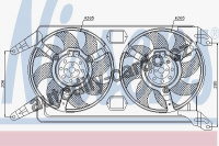 Ventilátor chladiče NISSENS 85076