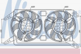 Ventilátor chladiče NISSENS 85076