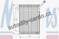 Výparník NISSENS 92180