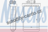 Výměník tepla NISSENS 72018