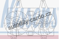 Ventilátor chladiče NISSENS 85423
