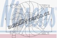 Ventilátor chladiče NISSENS 85170