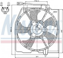 Ventilátor chladiče klimatizace NISSENS 85382