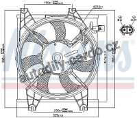 Ventilátor chladiče klimatizace NISSENS 85086