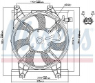 Ventilátor chladiče klimatizace NISSENS 85086