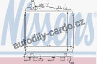 Chladič motoru NISSENS 66600