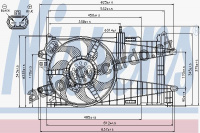 Ventilátor chladiče NISSENS 85050