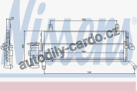 Chladič klimatizace NISSENS 94221