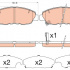 Sada brzdových destiček TRW GDB3609 - HONDA CIVIC