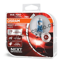 Autožárovka OSRAM Night Breaker LASER H4 60/55W 12V P43t Duo (2ks)