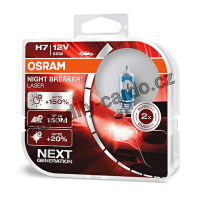 Autožárovka OSRAM Night Breaker LASER H7 55W 12V PX26d Duo (2ks)