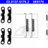 Sada příslušenství, parkovací brzdové čelisti ATE 03.0137-9176 (669176)