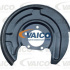 Ochranný plech brzdový kotouč pravé zadní kolo VAICO 10-3906