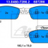 Sada brzdových destiček ATE 13.0460-7286 (607286)