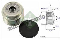 Alternátorová volnoběžka (předstihová spojka) INA (IN 535016210)